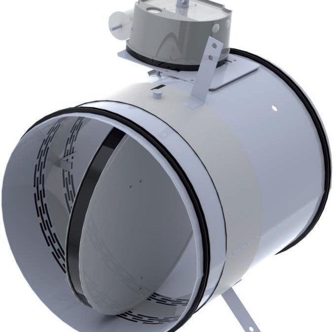 Compuerta cortafuegos circular