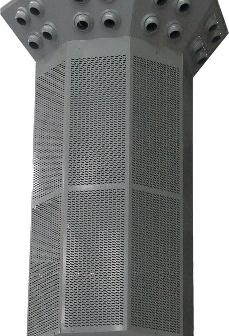 Difusor de desplazamiento de aire de largo alcance LADES