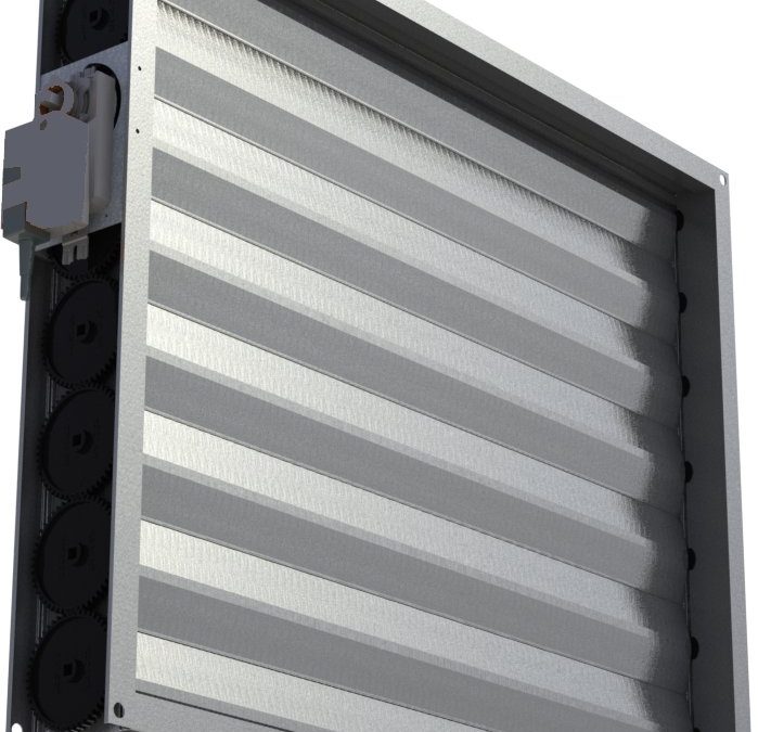 Compuerta de regulacion de lamas planas paralelas  SOBD