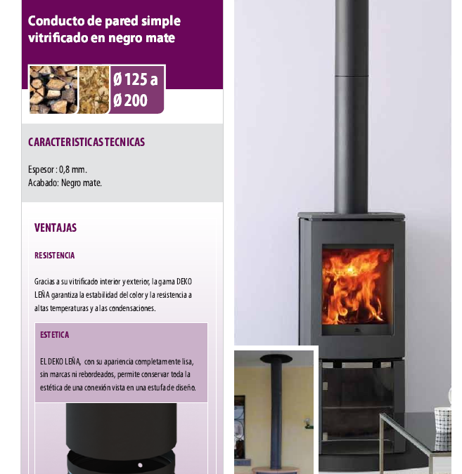 Dinak Deko Leña- Simple pared.